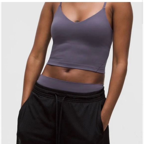 Lululemon Align Cropped Cami tank top - purple size 6 - Picture 1 of 4